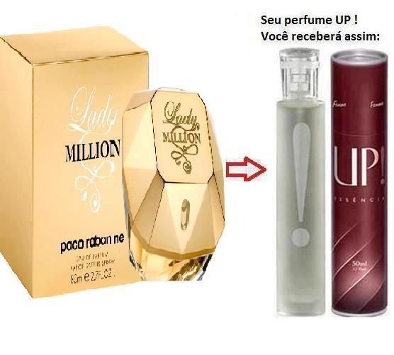 Perfume Feminino 50ml - UP! 46 - Lady Million (lançamento) (